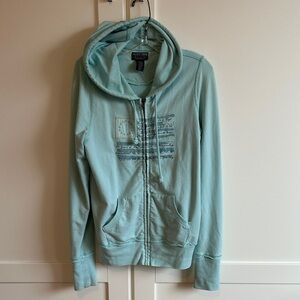 Ralph Lauren Women's Marine Blue Zip-Up Hoodie